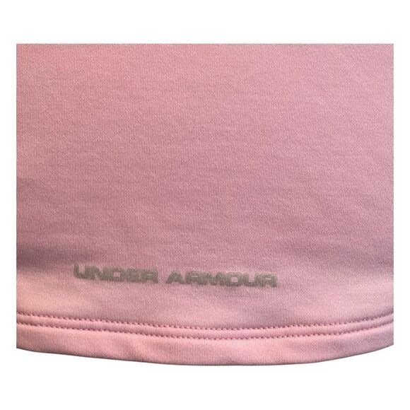 Under Armour Tech 1/2 Zip Shirt Jacket Light Pink Silver Knit Long Sleeve Athlet - Picture 5 of 7